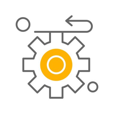 dişli simgesi, vektör çizimi