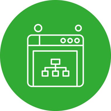  tarayıcı simgesi, vektör illüstrasyonu