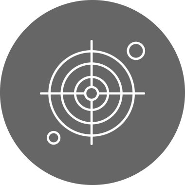  hedef simge, vektör illüstrasyonu