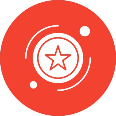  ödül düz simgesi, vektör illüstrasyonu