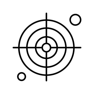  hedef simge, vektör illüstrasyonu