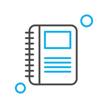 kitap simgesi, vektör illüstrasyonu