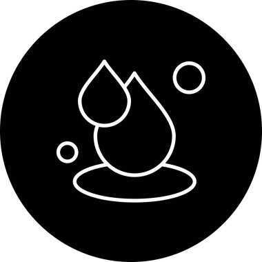 Contour damla vektör illüstrasyonu