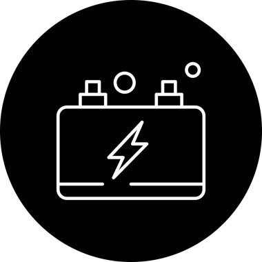  pil simgesi, vektör illüstrasyonu