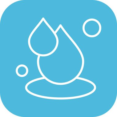 Contour damla vektör illüstrasyonu