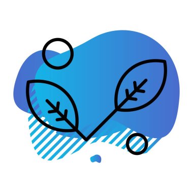 Contour vektör illüstrasyonunu terk eder