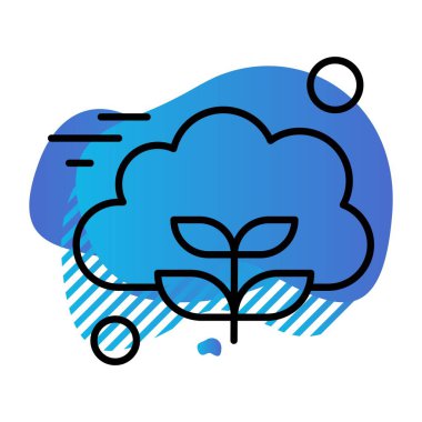 Vektör ekoloji simgesi, vektör illüstrasyonu