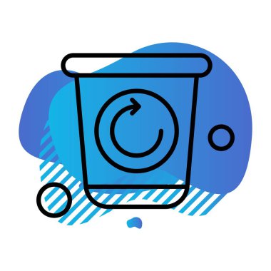 Vektör ekoloji simgesi, vektör illüstrasyonu