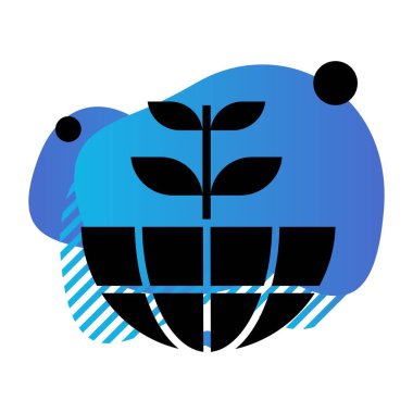 toprak simgesi vektör illüstrasyonu 