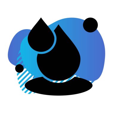 Contour damla vektör illüstrasyonu