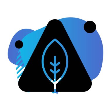 Vektör ekoloji simgesi, vektör illüstrasyonu