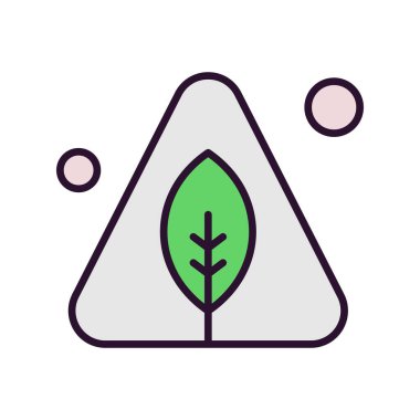 Vektör ekoloji simgesi, vektör illüstrasyonu