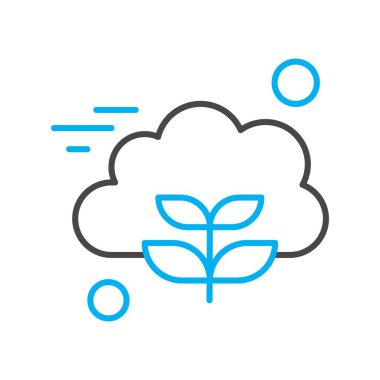 Vektör ekoloji simgesi, vektör illüstrasyonu