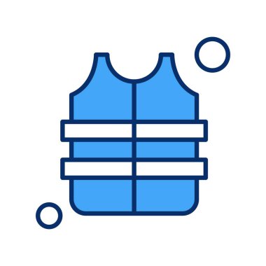 Renkli Vektör yelek Simgesi