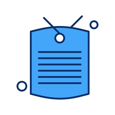 Vektör etiketi simgesi