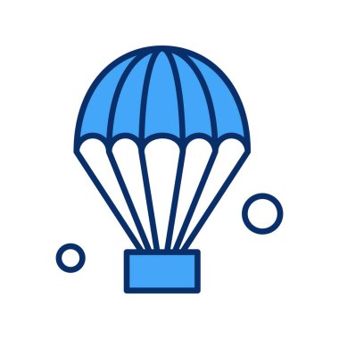 Renkli Vektör hava balonu Simgesi 