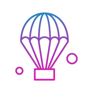 Renkli Vektör hava balonu Simgesi 