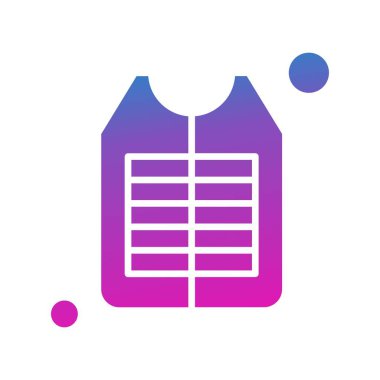 Renkli Vektör yelek Simgesi