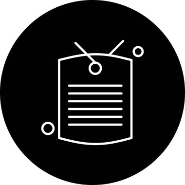 Vektör etiketi simgesi