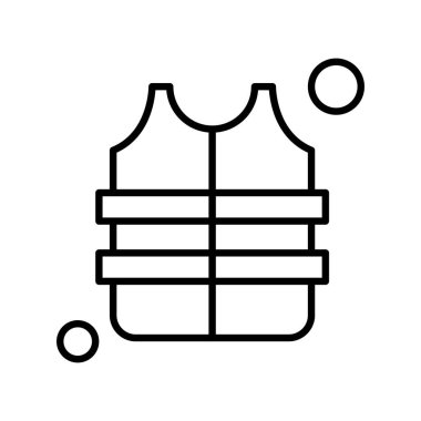 Renkli Vektör yelek Simgesi