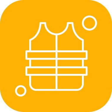 Renkli Vektör yelek Simgesi