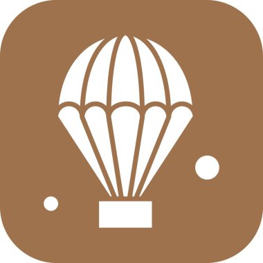 Renkli Vektör hava balonu Simgesi 