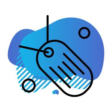 Vektör etiketi simgesi