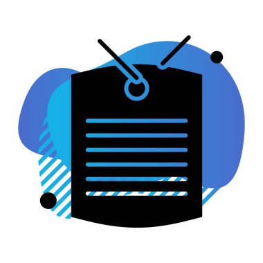 Vektör etiketi simgesi