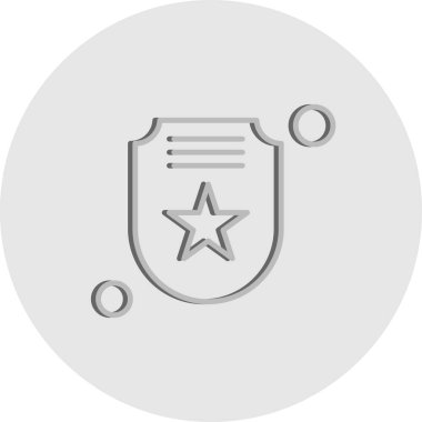 Vektör Madalyası Simge illüstrasyonu