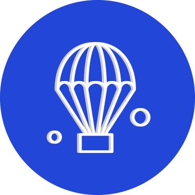 Renkli Vektör hava balonu Simgesi 