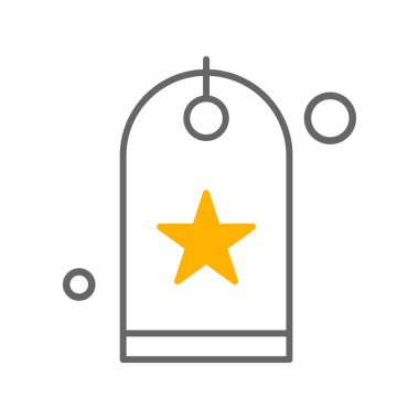 Vektör etiketi simgesi