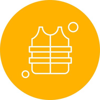 Renkli Vektör yelek Simgesi