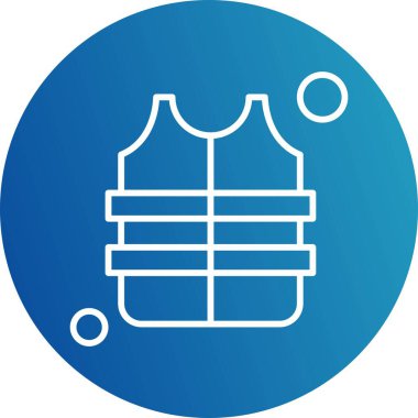  Vektör yeleği Simgesi illüstrasyonu