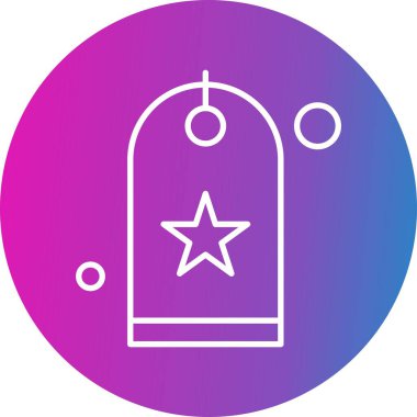 Vektör etiketi simgesi