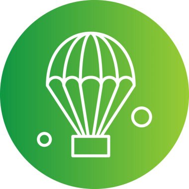 Vektör hava balonu ikon illüstrasyonu