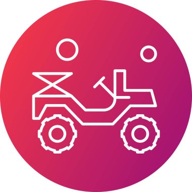 Vektör Jeep Simgesi illüstrasyonu