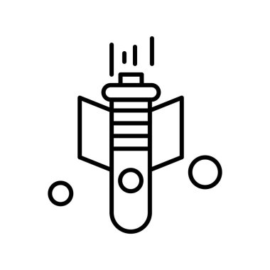 Vektör silahı Simge illüstrasyonu