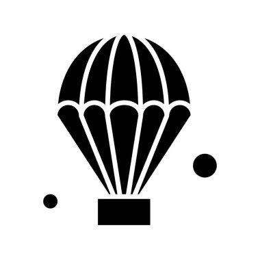 Vektör hava balonu ikon illüstrasyonu