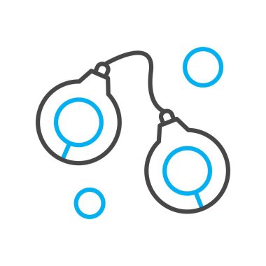  Vektör kelepçe Simge çizimi