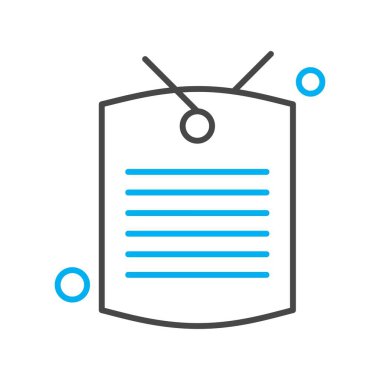 Vektör etiketi simgesi