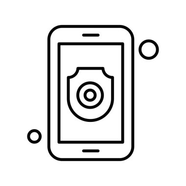 Vektör kalkanı ağ simgesi