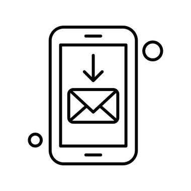  Vektör iletisi Simgesi illüstrasyonu