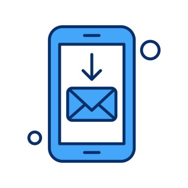  Vektör iletisi Simgesi illüstrasyonu