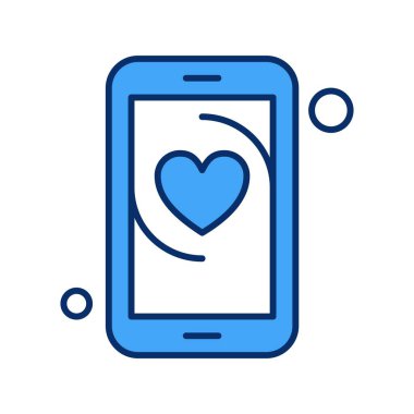 Vektör Kalp Ağı simgesi 