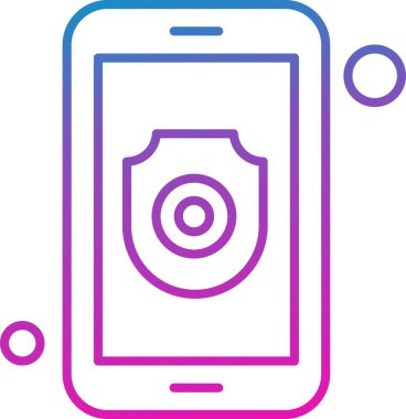 Vektör kalkanı ağ simgesi