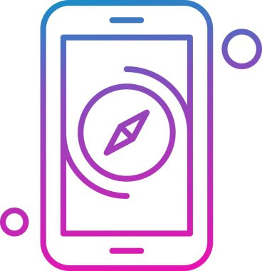 Vektör gps Simge illüstrasyonu