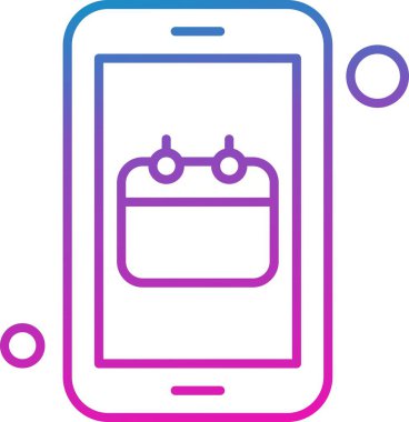 Vektör Takvim Simgesi, illüstrasyon   