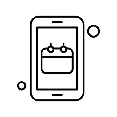 Vektör Takvim Simgesi, illüstrasyon   