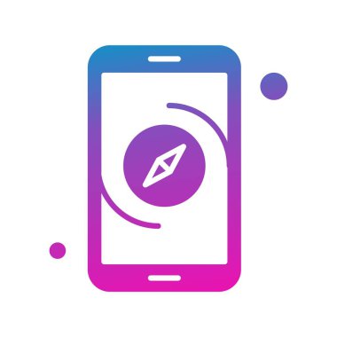 Vektör gps Simge illüstrasyonu