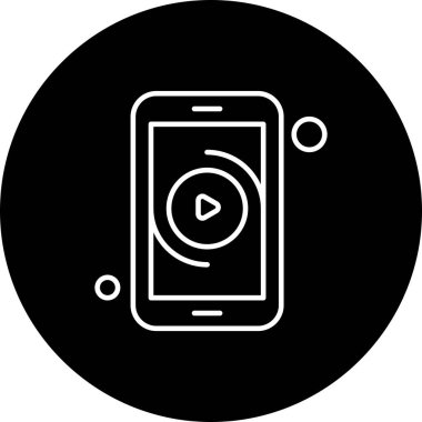 Vektör video simgesi illüstrasyonu